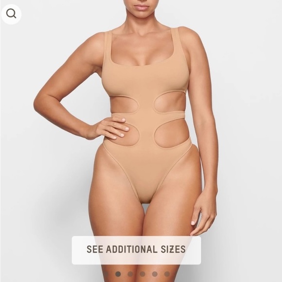 SKIMS Other - SKIMS Swim Tank Monokini in Ochre